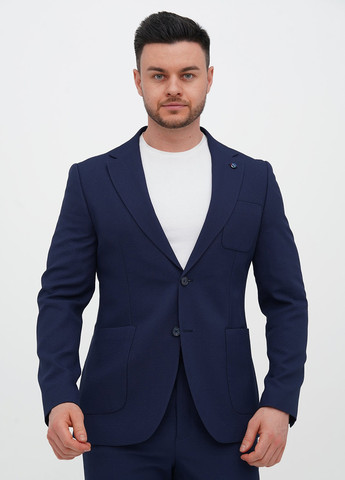 Синій демісезонний костюм (піджак, штани) брючний Trend Collection