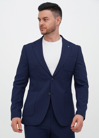 Синій демісезонний костюм (піджак, штани) брючний Trend Collection