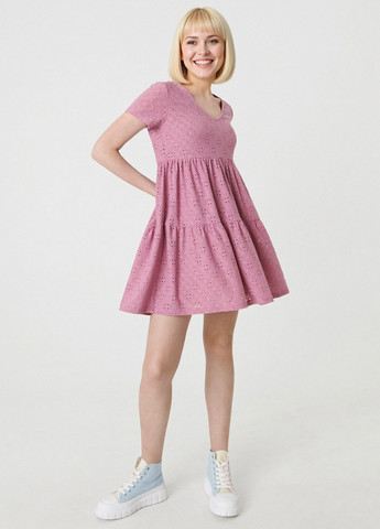 Рожева кежуал платье кльош Sinsay однотонна