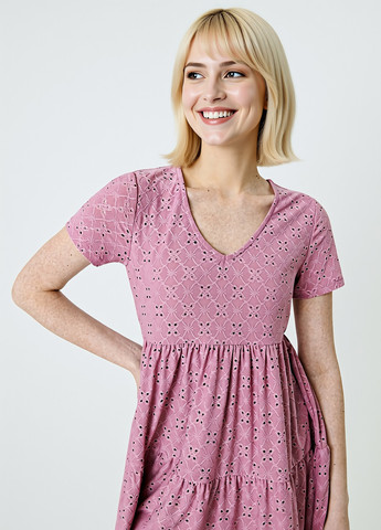 Рожева кежуал платье кльош Sinsay однотонна