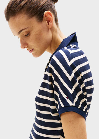 Темно-синя кежуал сукня а-силует Tommy Hilfiger в смужку