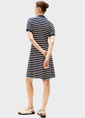 Темно-синя кежуал сукня а-силует Tommy Hilfiger в смужку