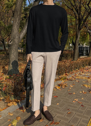 Лонгслів SHEIN однотонний чорний кежуали поліестер