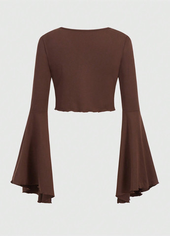 Коричневая топ SHEIN