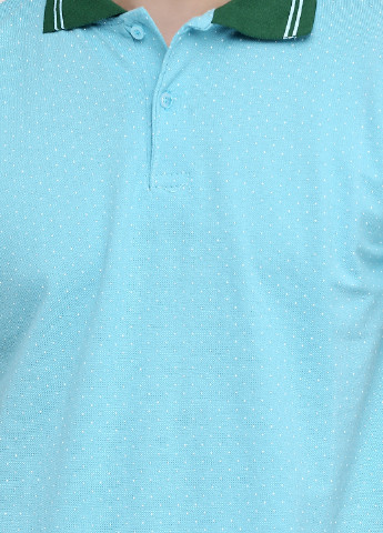 Голубой футболка-поло для мужчин Chiarotex однотонная