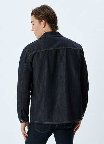 Темно-синя демісезонна куртка KOTON