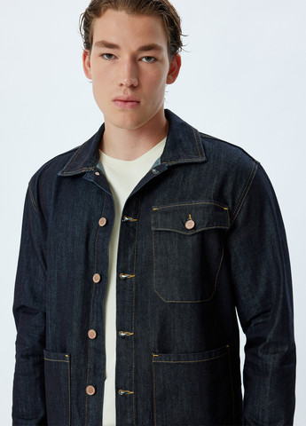 Темно-синя демісезонна куртка KOTON