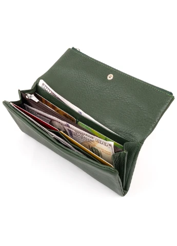 Жіночий шкіряний гаманець-клатч 18,5х9,8х2 см st leather (252128669)