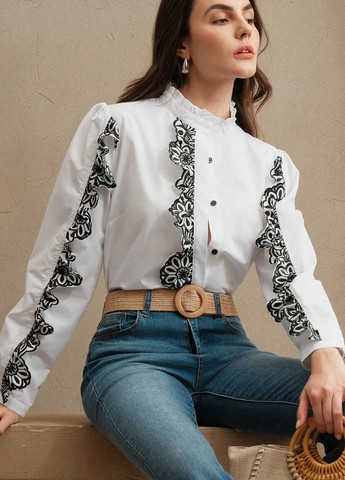 Белая блуза SHEIN