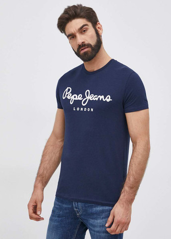 Синя футболка Pepe Jeans London