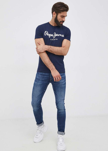 Синяя футболка Pepe Jeans London