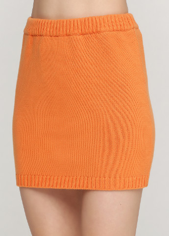 Оранжевая кэжуал однотонная юбка Massana мини