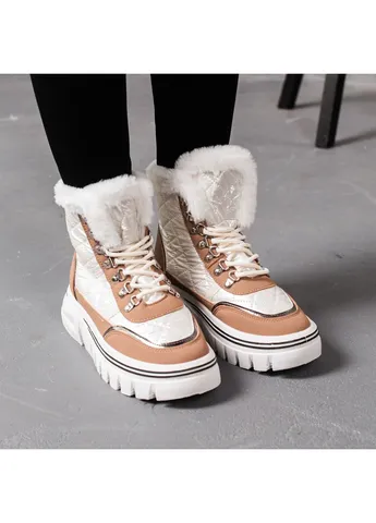 Черевики жіночі Bailey 3384 41 25,5 см Бежевий Fashion (253791619)