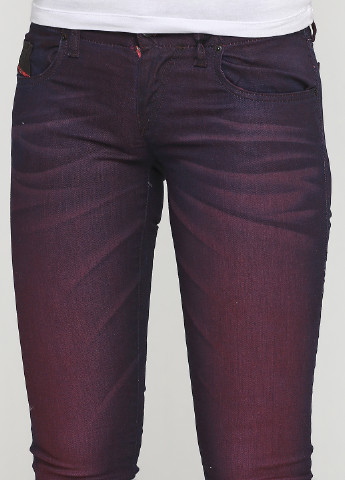 Темно-фиолетовые демисезонные зауженные джинсы Diesel