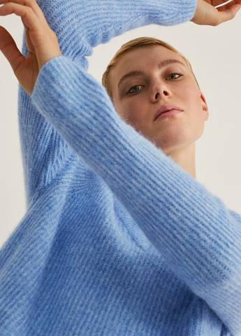 Світло-синій зимовий светр пуловер C&A