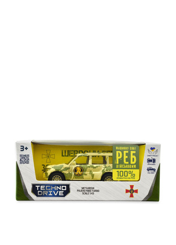 Автомодель MITSUBISHI PAJERO 4WD TURBO, 6,6х17,5х7 см TechnoDrive (285735778)
