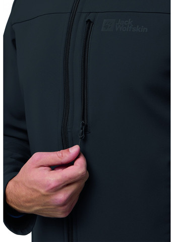 Черная демисезонная куртка Jack Wolfskin A62521_6000