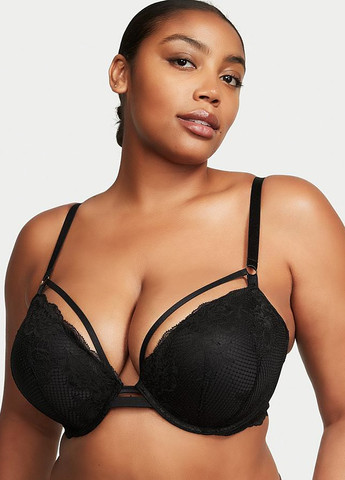 Чорний демісезонний комплект (бюстгальтер, трусики) Victoria's Secret