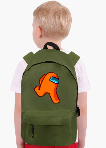 Детский рюкзак Амонг Ас Оранжевый (Among Us Orange) (9263-2408) MobiPrint (217075033)
