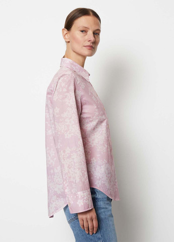 Светло-розовая кэжуал рубашка с цветами Marc O'Polo