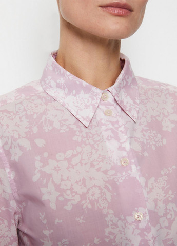 Светло-розовая кэжуал рубашка с цветами Marc O'Polo