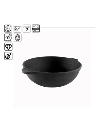 Сковорода чавунна WOK 180 х 63 мм Brizoll (255190686)