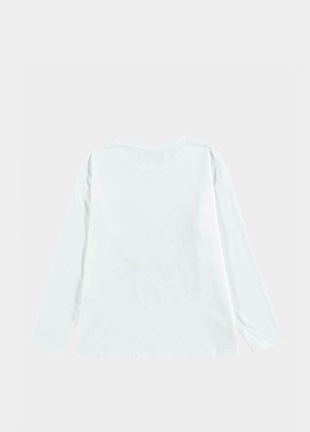 Белый демисезонный кэжуал лонгслив Piazza Italia с рисунком