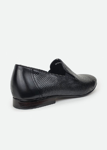 Черные классические мужские черные туфли без шнурков перфорация 8 45 Cosottinni