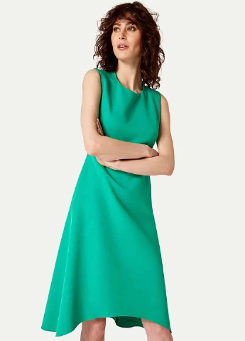 Бірюзова кежуал сукня а-силует Damsel in a Dress однотонна