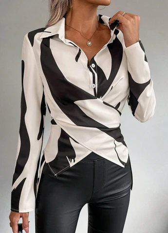 Комбінована блуза SHEIN