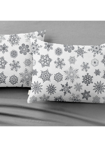 Подростковый комплект RANFORS GREY SNOWFLAKES GREY (пододеяльник 160х220 см, простынь 155х240 см, наволочка 50х70 см) Cosas (251413608)
