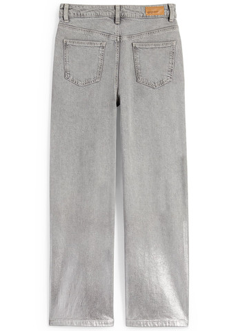 Светло-серые демисезонные мешковатые, прямые джинсы C&A