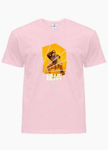 Рожева демісезонна футболка дитяча біллі айлиш (billie eilish) (9224-1216) MobiPrint