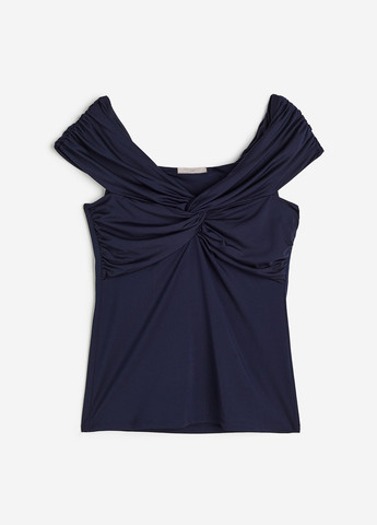 Тёмно-синяя блуза H&M