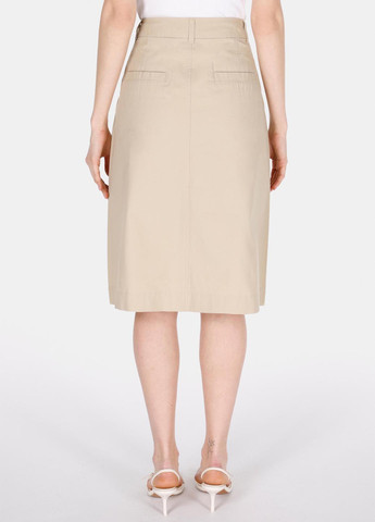 Бежевая кэжуал однотонная юбка Colin's а-силуэта (трапеция)