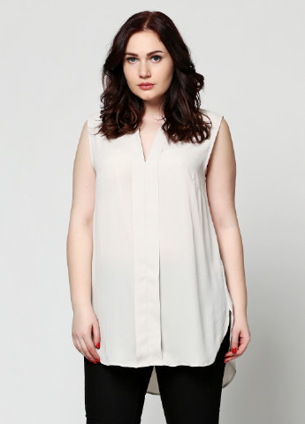 Светло-серая летняя блуза без рукава H&M