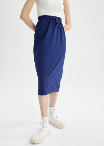 Синяя кэжуал юбка DeFacto