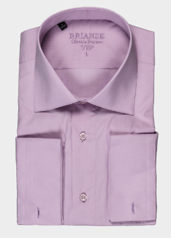 Лиловая кэжуал рубашка однотонная Brianze