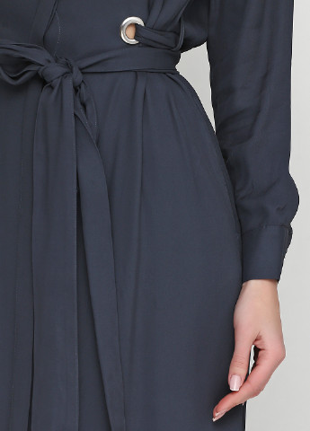 Темно-серое кэжуал платье Massimo Dutti однотонное