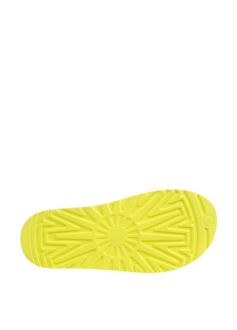 Кислотно-жёлтые босоножки Lola Andy на липучке с тиснением
