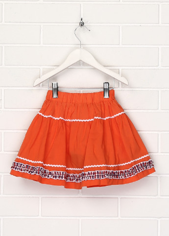 Оранжевая кэжуал однотонная юбка Aquamarine мини