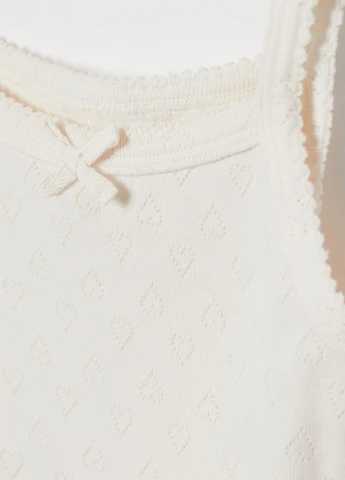 Молочный демисезонный комплект (майка, трусы) H&M