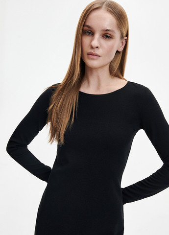 Чорна кежуал сукня Reserved однотонна