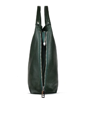 Классическая удобная женская сумка на молнии зеленая большая 35*32*11 Fashion (251853928)