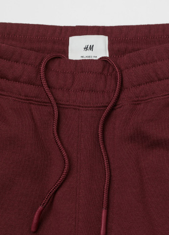 Темно-красные демисезонные брюки H&M