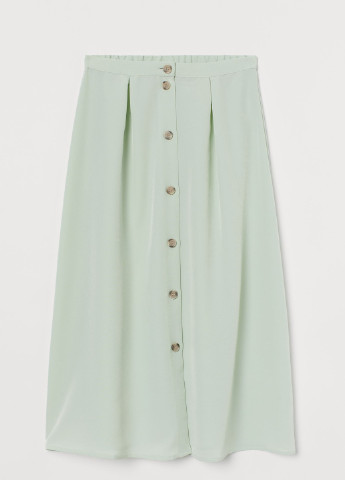 Мятная однотонная юбка H&M
