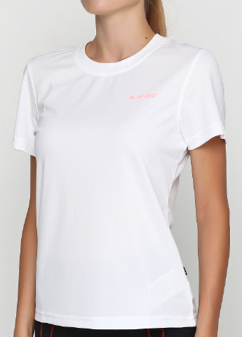 Белая летняя футболка с коротким рукавом Hi-Tec