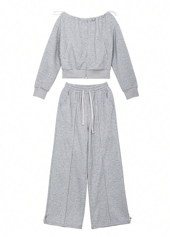 Спортивний костюм (толстовка, штани) SHEIN (338187156)