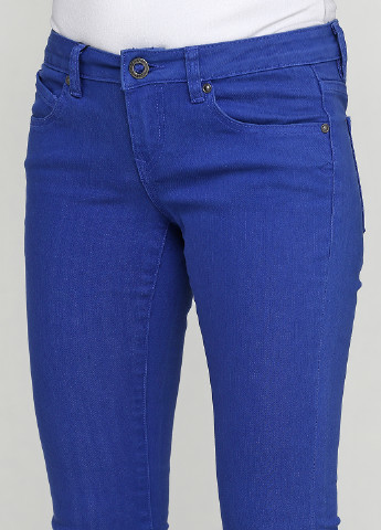 Синие кэжуал демисезонные зауженные брюки Volcom