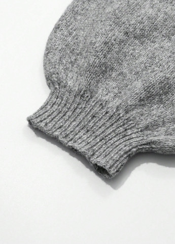 Серое кэжуал платье платье-свитер SHEIN меланжевое